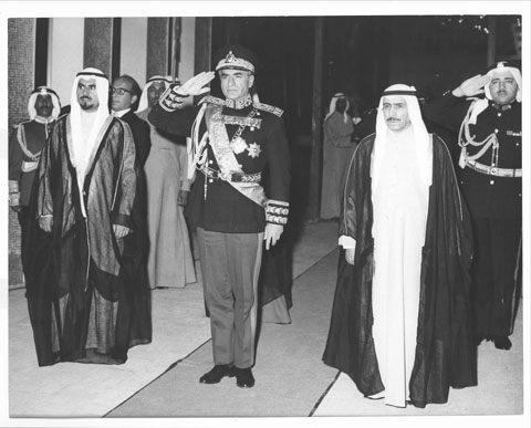 محمدرضاپهلوي و امير كويت